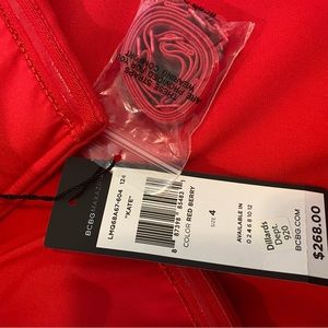 Red BCBG dress. New with tags. Size 4